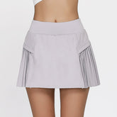 Lesmart Women's Pleated Tennis Skirts with Shorts Pockets